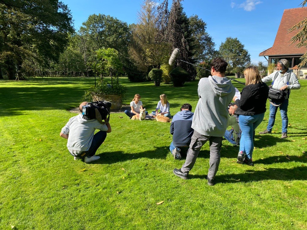 Tournage LES ANIMAUX DE LA 8 , sur C8